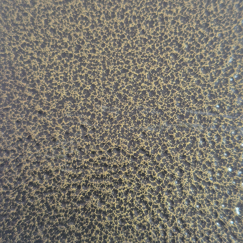 Chapa - Craq. Dourado Amostra de tinta eletrostática em pó Chapa - Craq. Dourado da Tentil Tintas